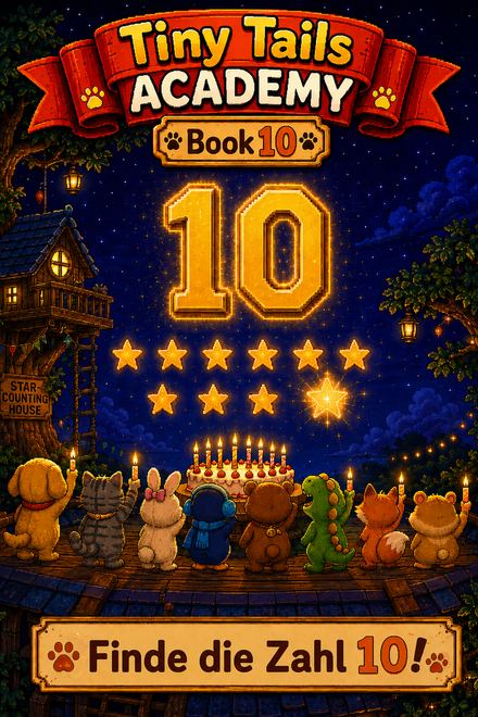 Tiny Tails Academy Book 10 — Find Number 10 cover