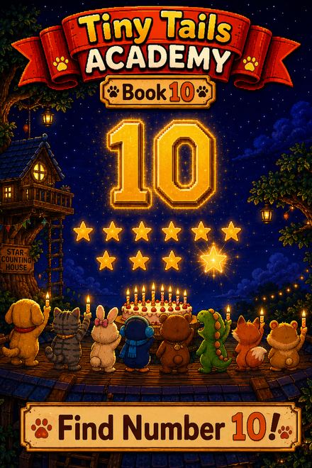 Tiny Tails Academy Book 10 — Find Number 10 cover