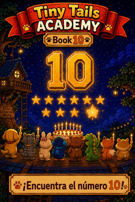 Tiny Tails Academy Book 10 — Find Number 10 cover