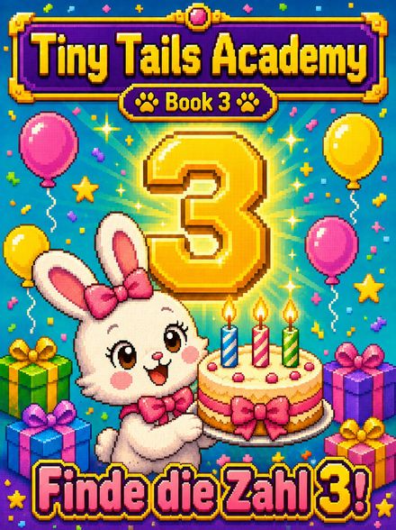 Tiny Tails Academy Book 3 — Find Number 3 cover