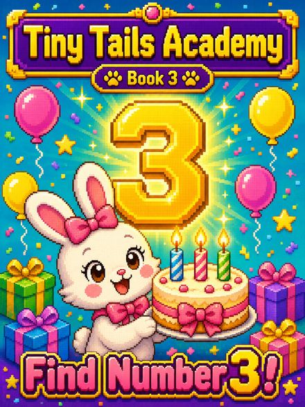 Tiny Tails Academy Book 3 — Find Number 3 cover
