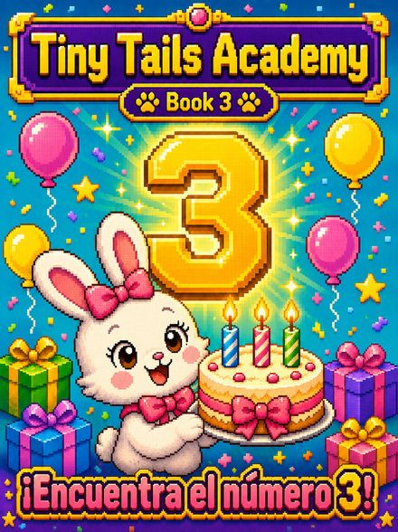 Tiny Tails Academy Book 3 — Find Number 3 cover
