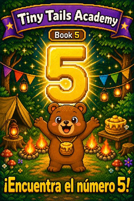 Tiny Tails Academy Book 5 — Find Number 5 cover