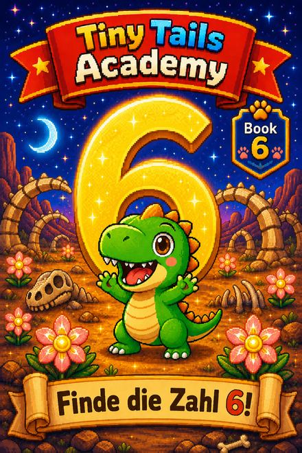 Tiny Tails Academy Book 6 — Find Number 6 cover