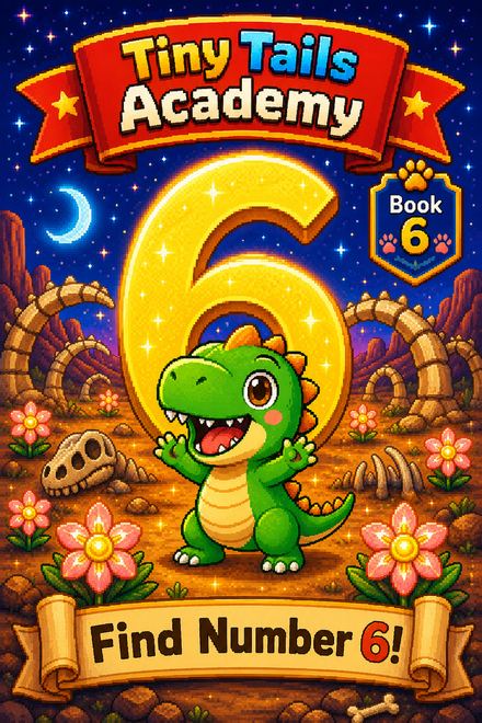 Tiny Tails Academy Book 6 — Find Number 6 cover