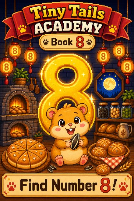 Tiny Tails Academy Book 8 — Find Number 8 cover