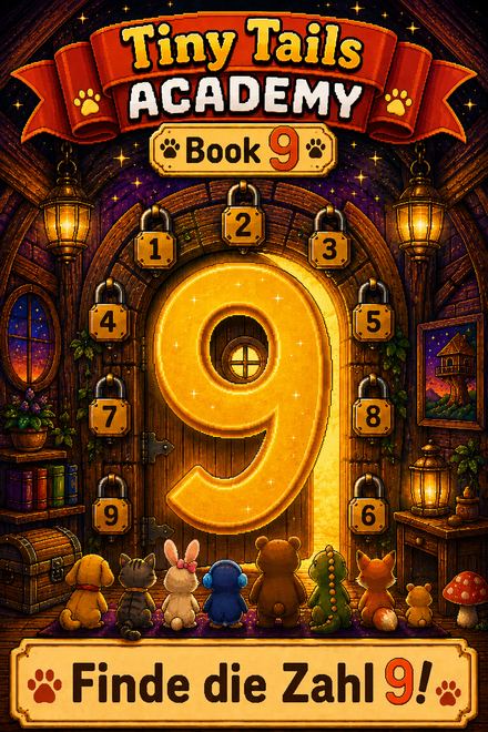 Tiny Tails Academy Book 9 — Find Number 9 cover