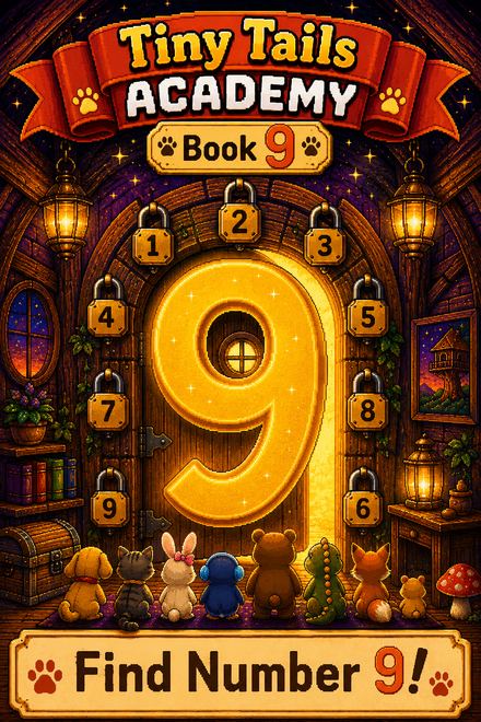Tiny Tails Academy Book 9 — Find Number 9 cover