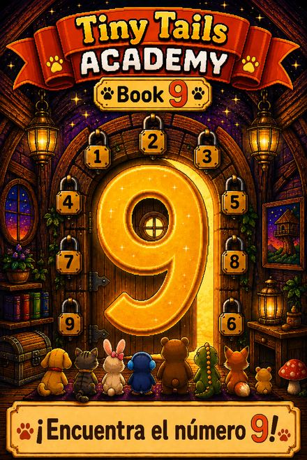 Tiny Tails Academy Book 9 — Find Number 9 cover
