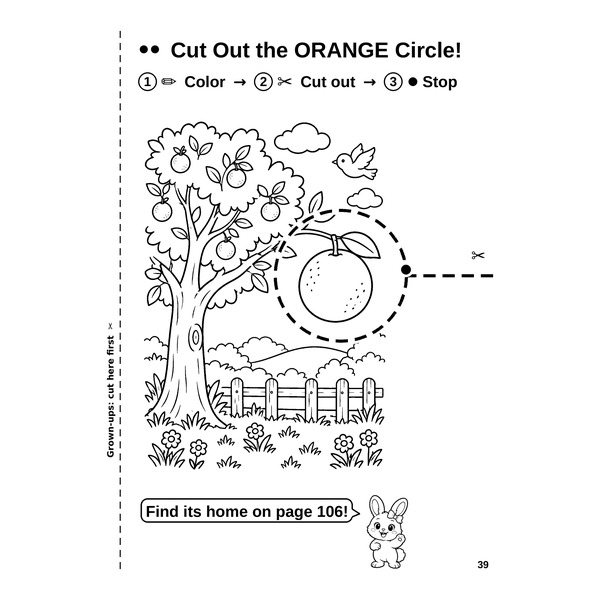 Level 2 page: cut a circle out of a picture