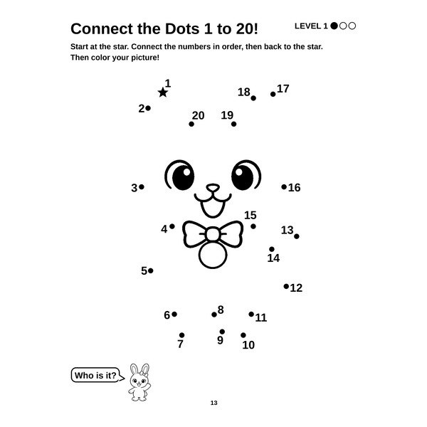 Who is it page: connect the dots to find a hidden friend